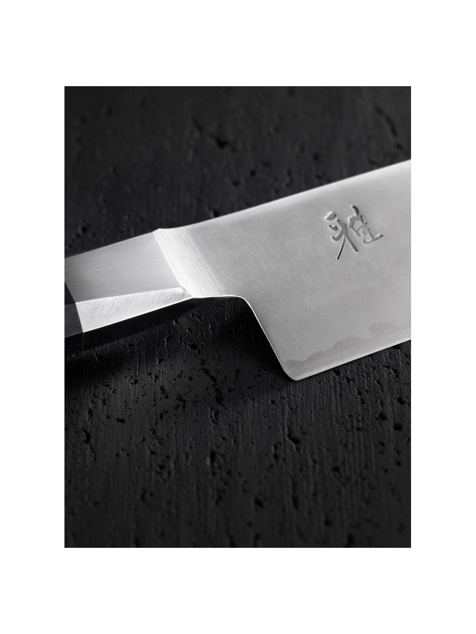 Nóż Shotoh Miyabi, Odcienie srebrnego, ciemne drewno naturalne, D 27 cm