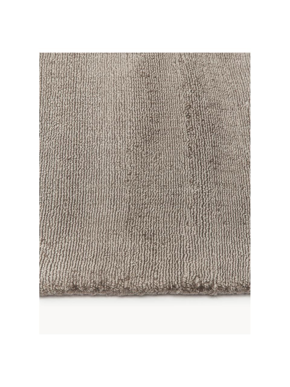 Tapis en viscose tissé main Jane, Taupe, larg. 200 x long. 300 cm (taille L)