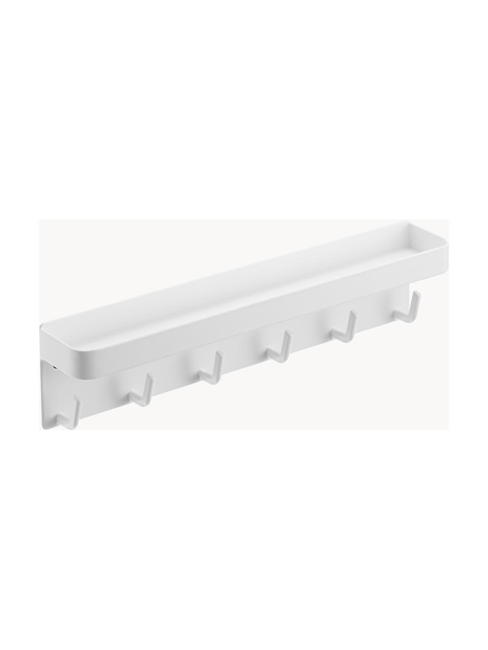 Perchero de pared con parte trasera magnética Smart, Acero con pintura en polvo, Blanco, An 25 x Al 6 cm