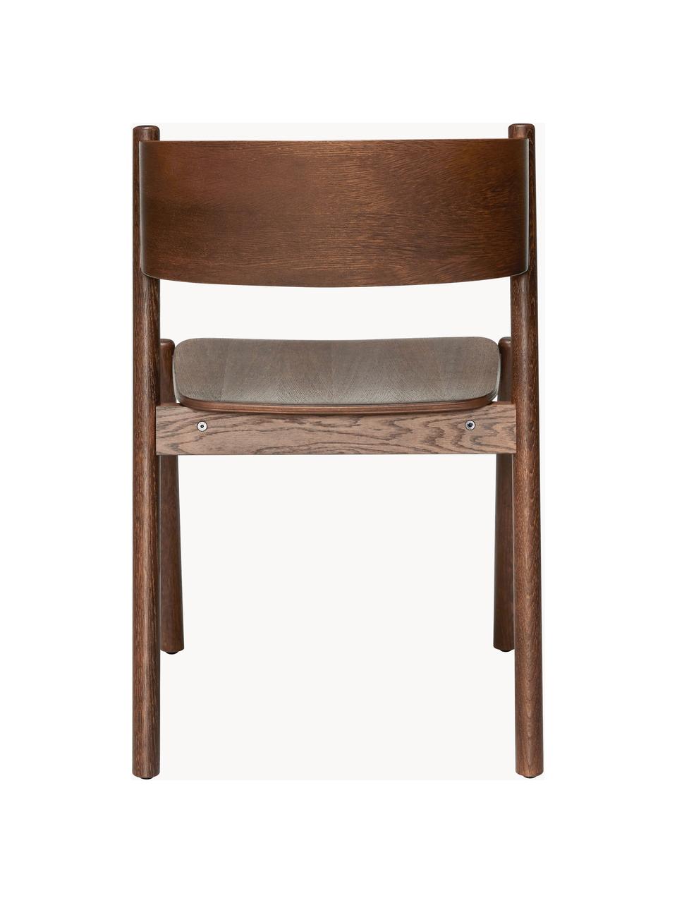 Drevená stolička Oblique, Drevo, tmavé, Š 55 x H 51 cm