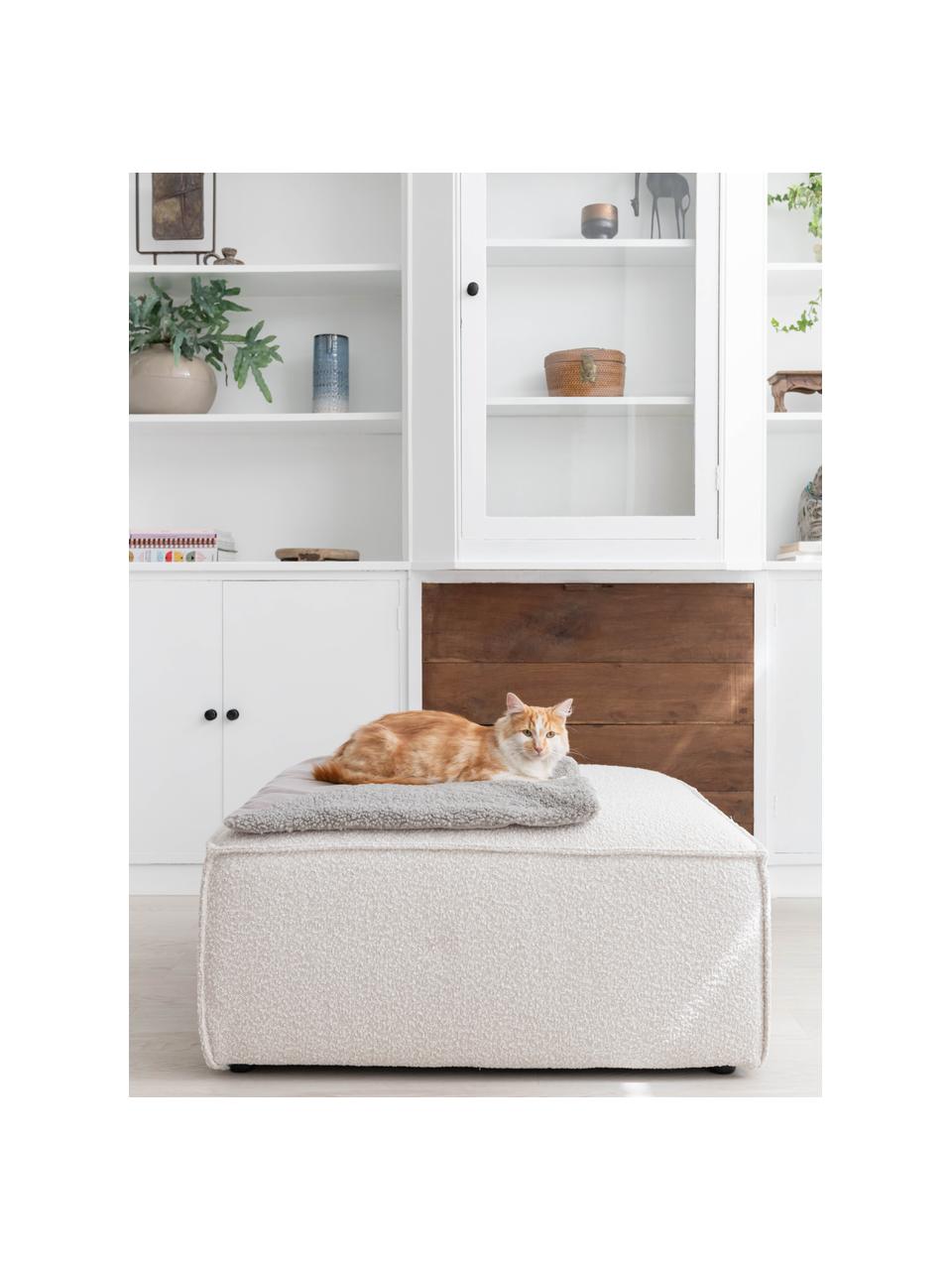 Teddy-Katzendecke Tri, Teddy (100 % Polyester), Grau, B 60 x L 60 cm