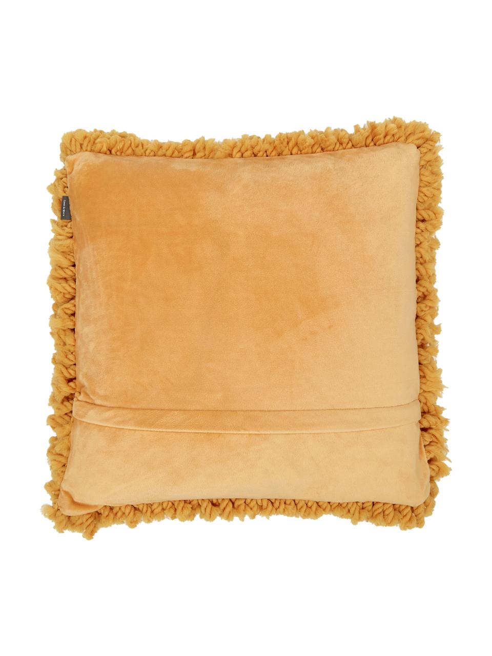 Poduszka z wypełnieniem Oscar, Tapicerka: 95% bawełna, 5% akryl, Brunatnożółty, S 50 x D 50 cm