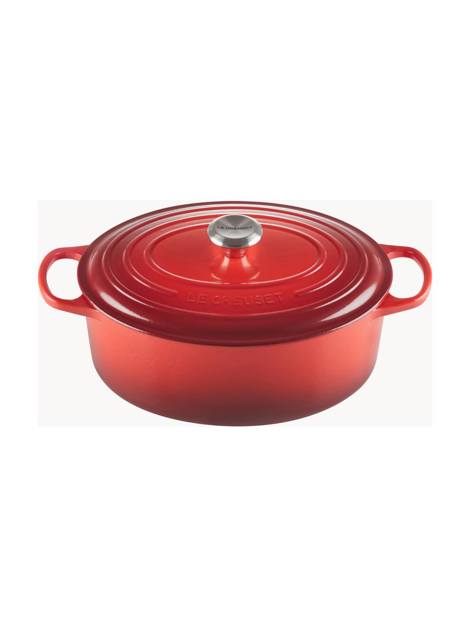 Cocotte oval de hierro fundido Signature Collection, Hierro esmaltado, Tonos rojos, An 31 cm, 6,3 L