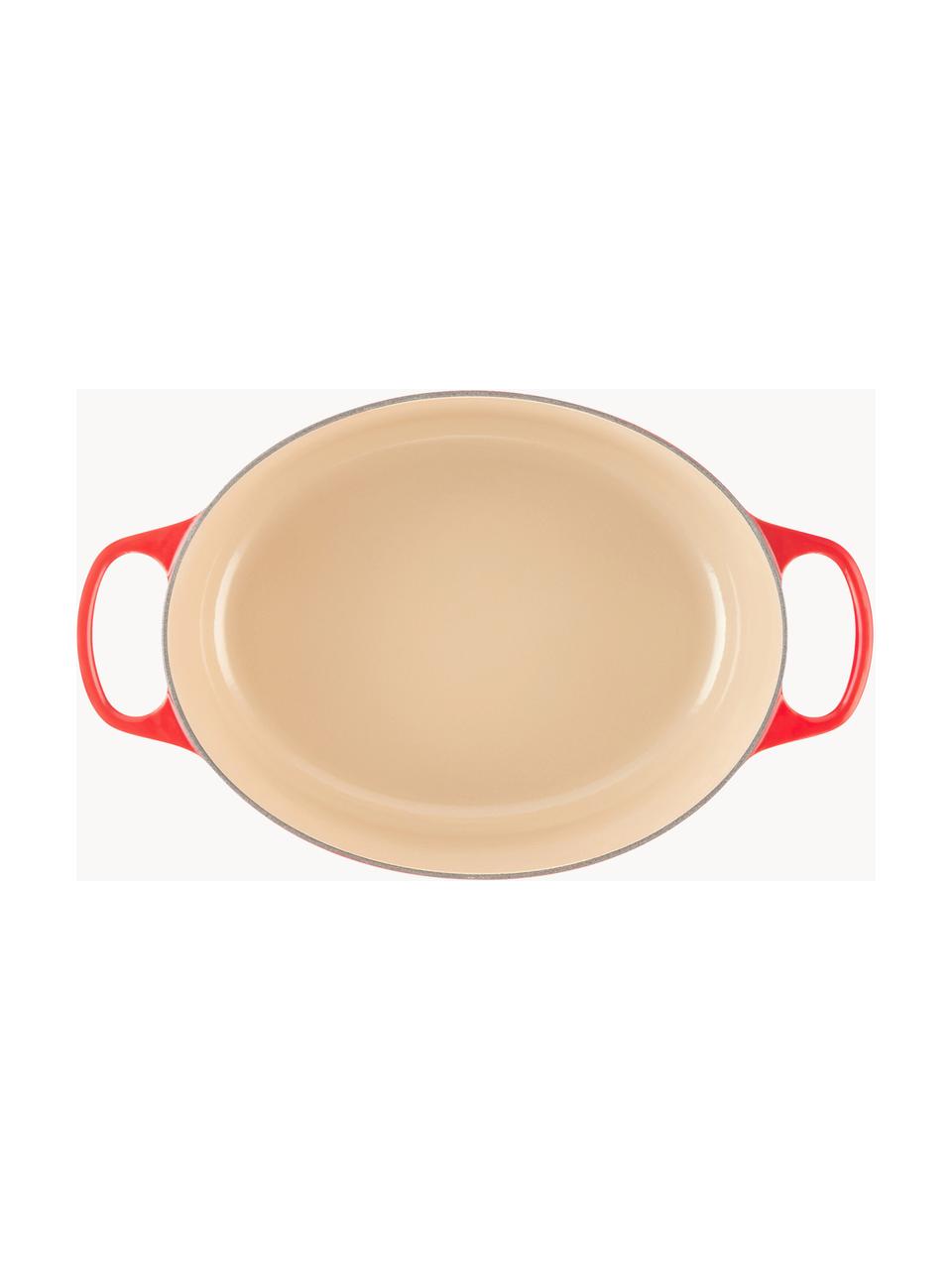 Cocotte oval de hierro fundido Signature Collection, Hierro esmaltado, Tonos rojos, An 31 cm, 6,3 L