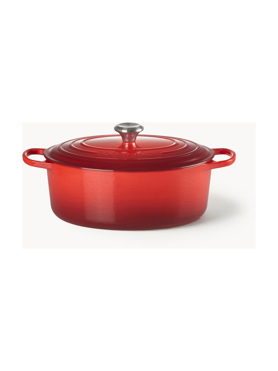 Cocotte oval de hierro fundido Signature Collection, Hierro esmaltado, Tonos rojos, An 31 cm, 6,3 L