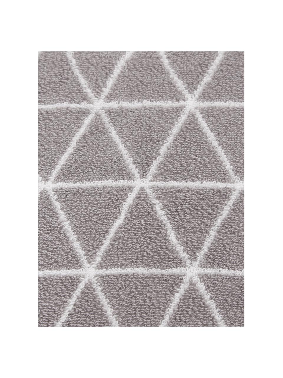 Obojstranný uterák s grafickým vzorom Elina, 2 ks, 100 % bavlna
Stredná gramáž 550 g/m², Sivobéžová, krémovobiela, Uterák, Š 50 x D 100 cm, 2 ks
