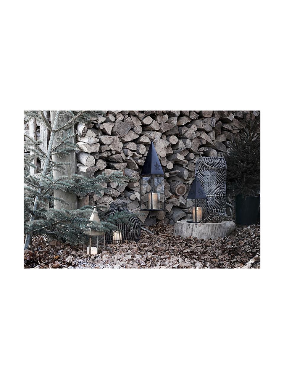 Laterne Aurinia, Gestell: Metall, beschichtet, Schwarz, 13 x 43 cm