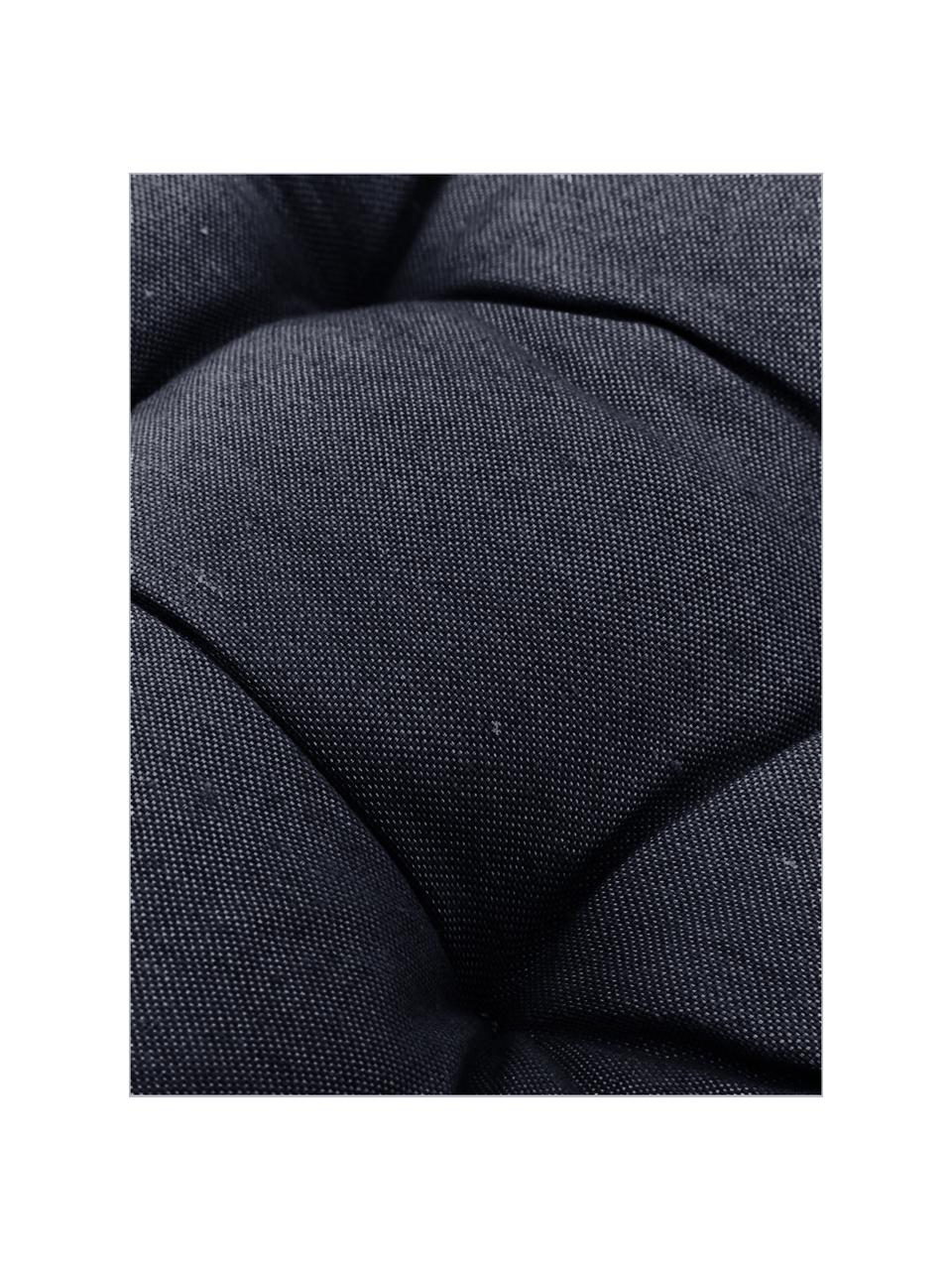 Cojín de asiento Panamá, Tapizado: 50% algodón, 45% poliéste, Interior: tela sin tejer, Gris antracita, An 45 x L 45 cm