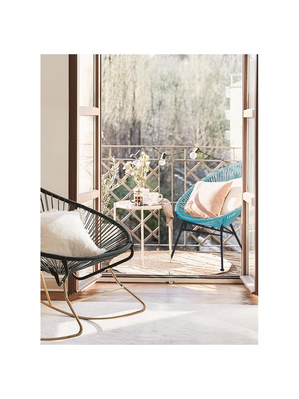 Sillón de plástico Bahia, Asiento: plástico, Estructura: metal con pintura en polv, Turquesa, An 81 x F 73 cm