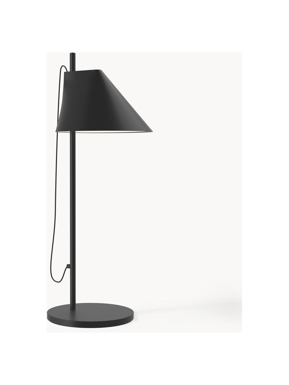 Veľká stmievateľná stolová LED lampa Yuh, Čierna, Ø 20 x V 61 cm