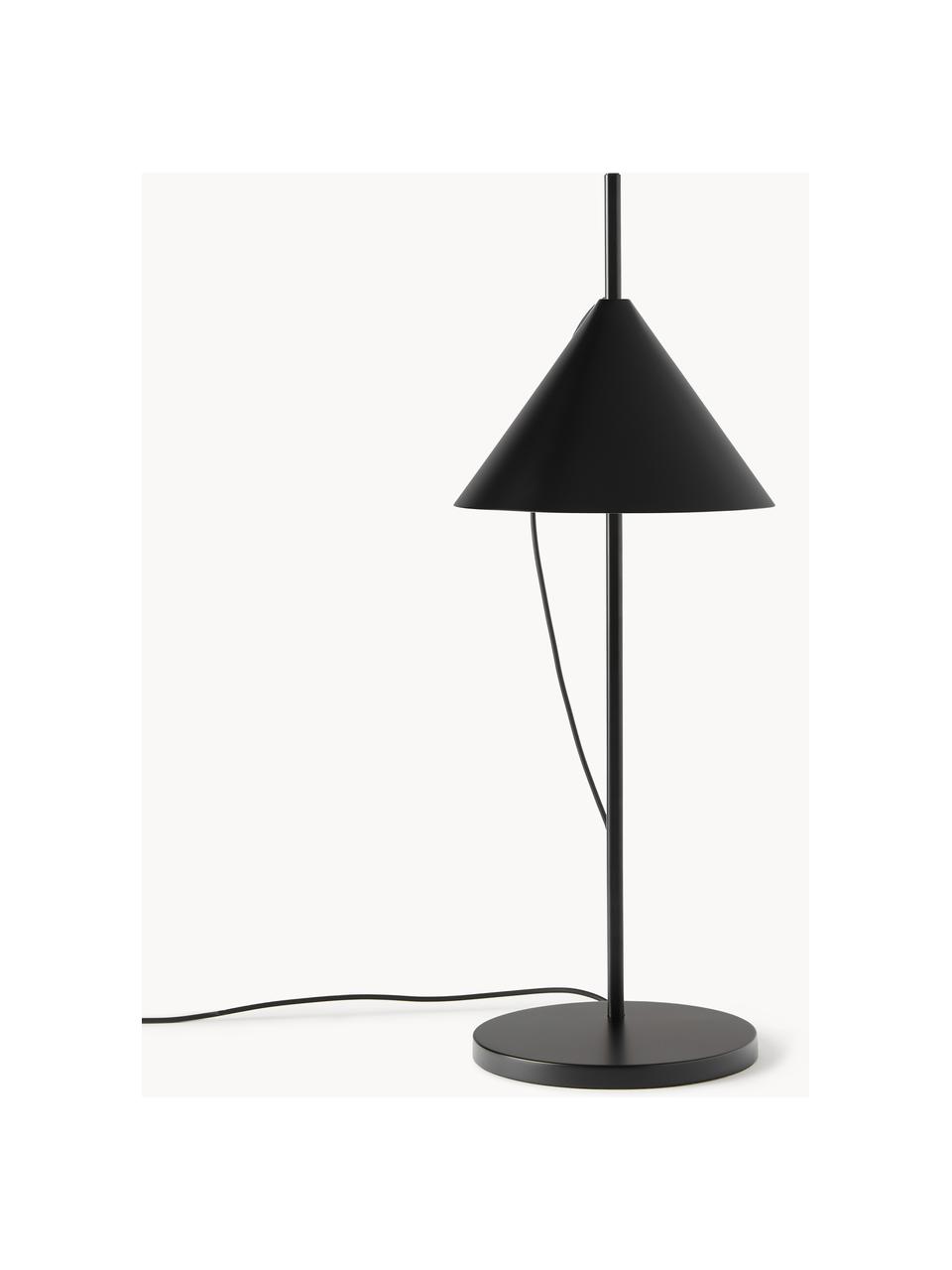 Veľká stmievateľná stolová LED lampa Yuh, Čierna, Ø 20 x V 61 cm