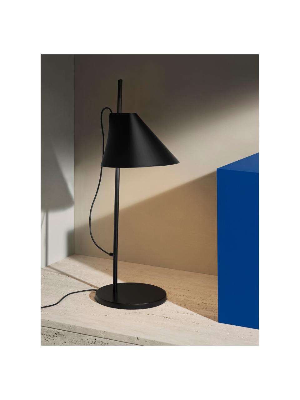 Veľká stmievateľná stolová LED lampa Yuh, Čierna, Ø 20 x V 61 cm