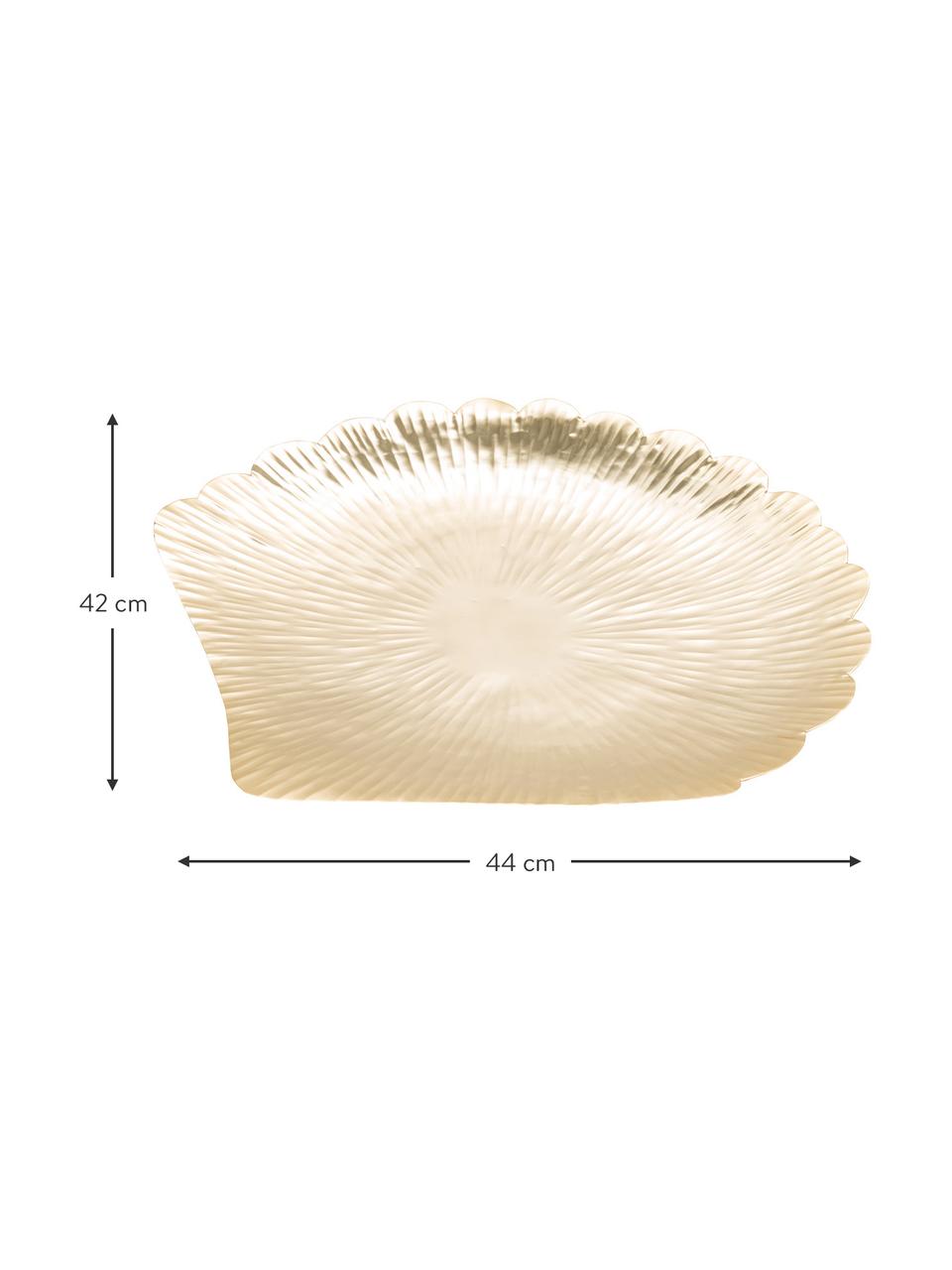 Dekoratívny podnos Helix, Nehrdzavejúca oceľ, Odtiene zlatej, Š 44 x H 42 cm