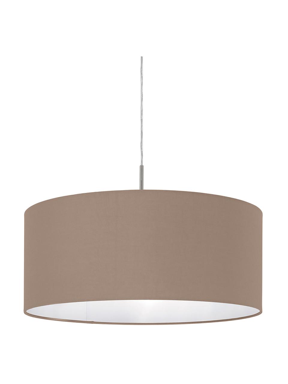 Suspension en textile Parry, Taupe, Ø 53 x haut. 23 cm