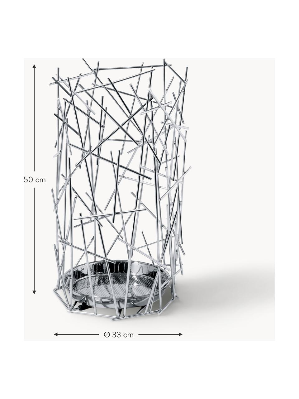 Stojan na deštníky Blow up, Nerezová ocel 18/10, Stříbrná, Ø 33 cm, V 50 cm