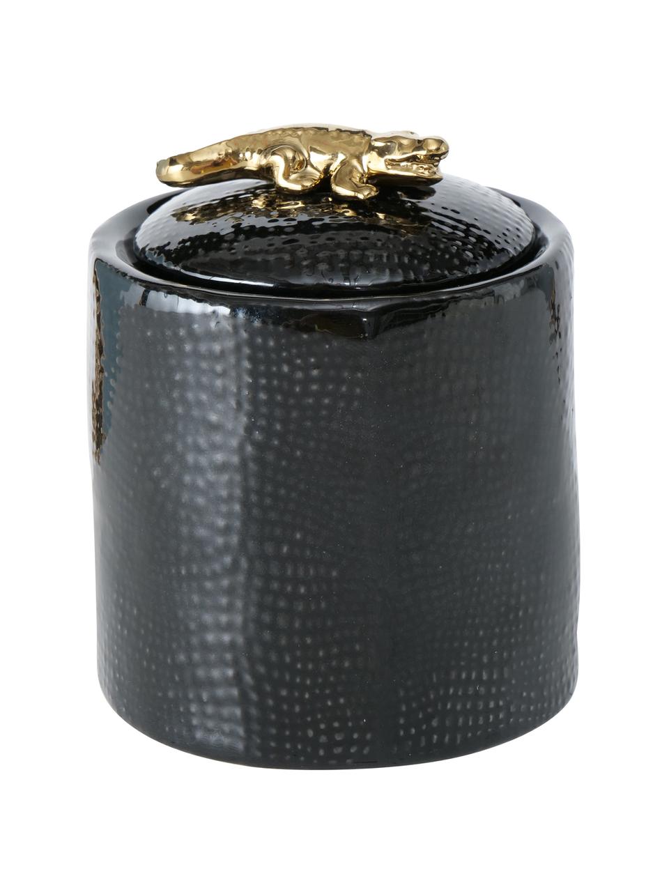 Boîte à bijoux porcelaine Kroko, Noir
