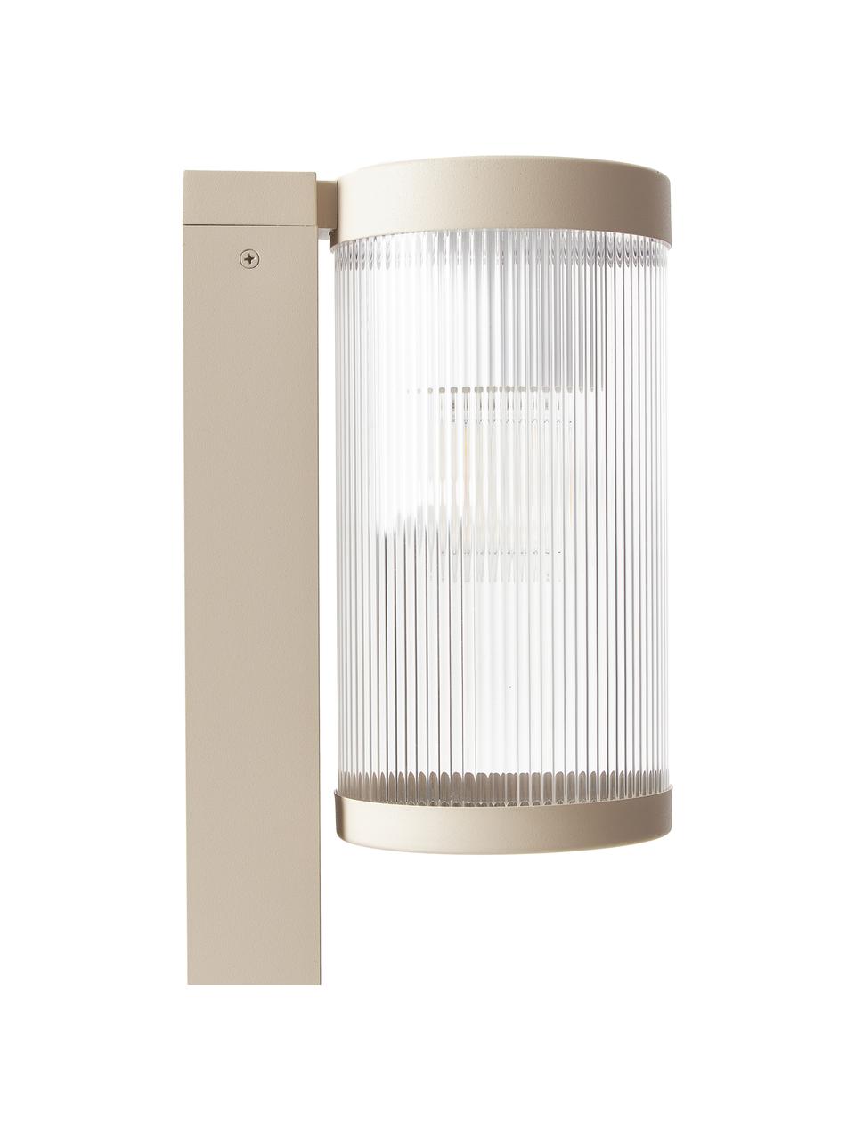 Dimmbare Outdoor-Stehlampe Coupar, Beige, Ø 14 x H 80 cm