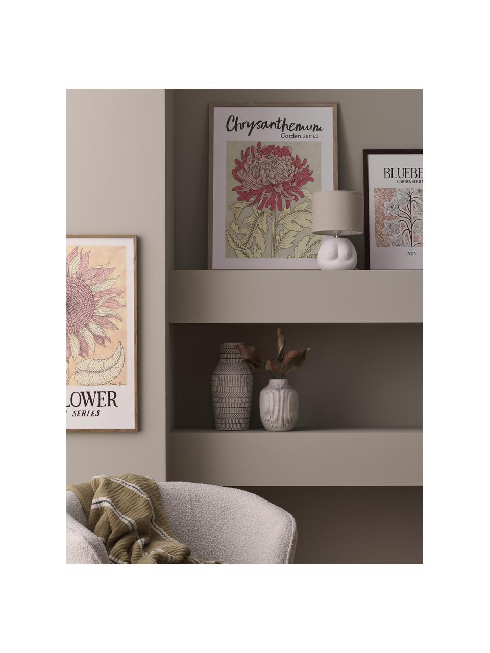 Poster Bluebell, Stampa digitale su carta, 300 g/m², Beige, bianco, Larg. 18 x Alt. 24 cm