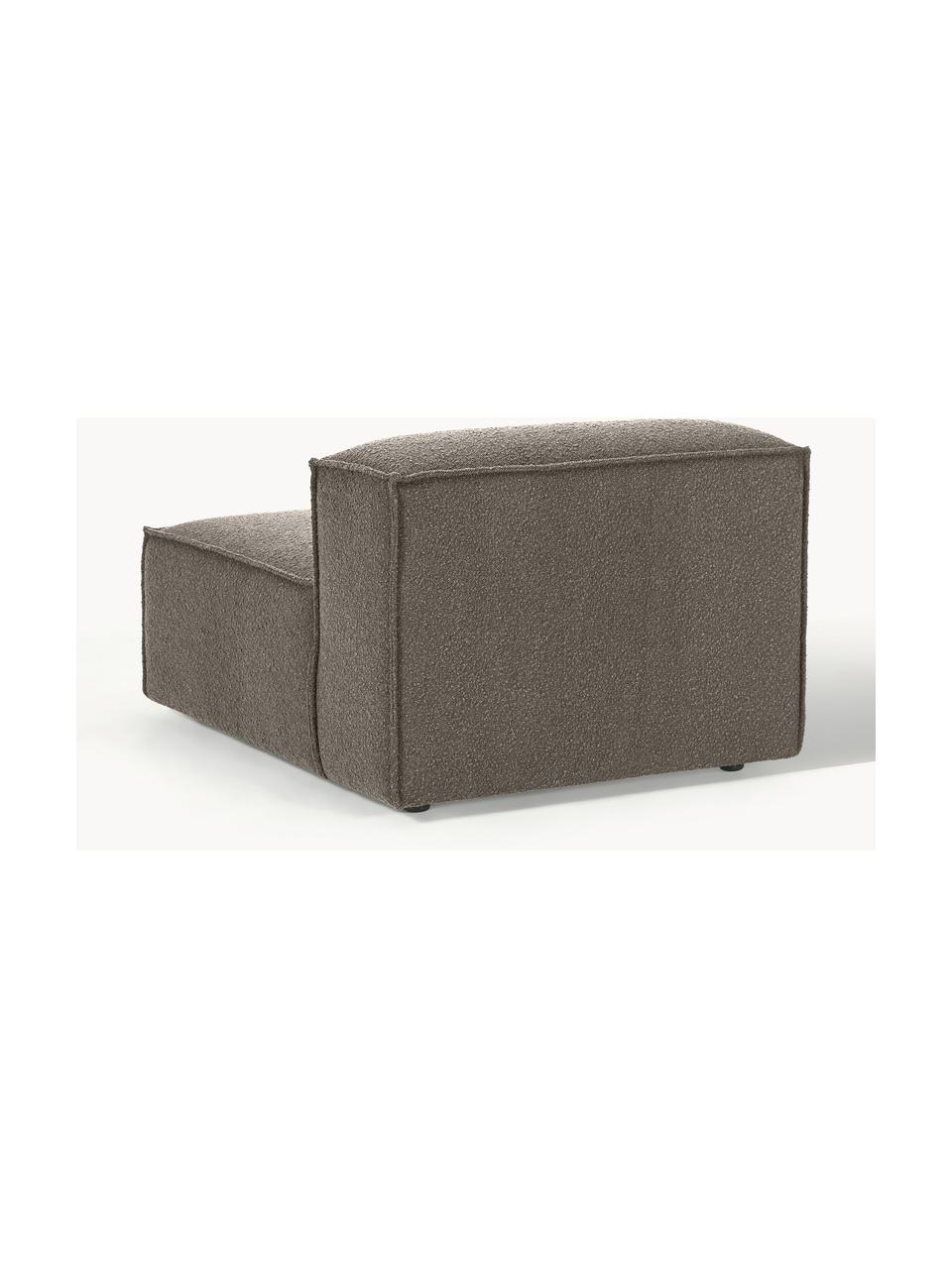 Módulo central en tejido bouclé sofá Lennon, Tapizado: tejido bouclé (100% polié, Estructura: madera contrachapada de p, Patas: plástico Este producto es, Bouclé greige, An 89 x F 119 cm