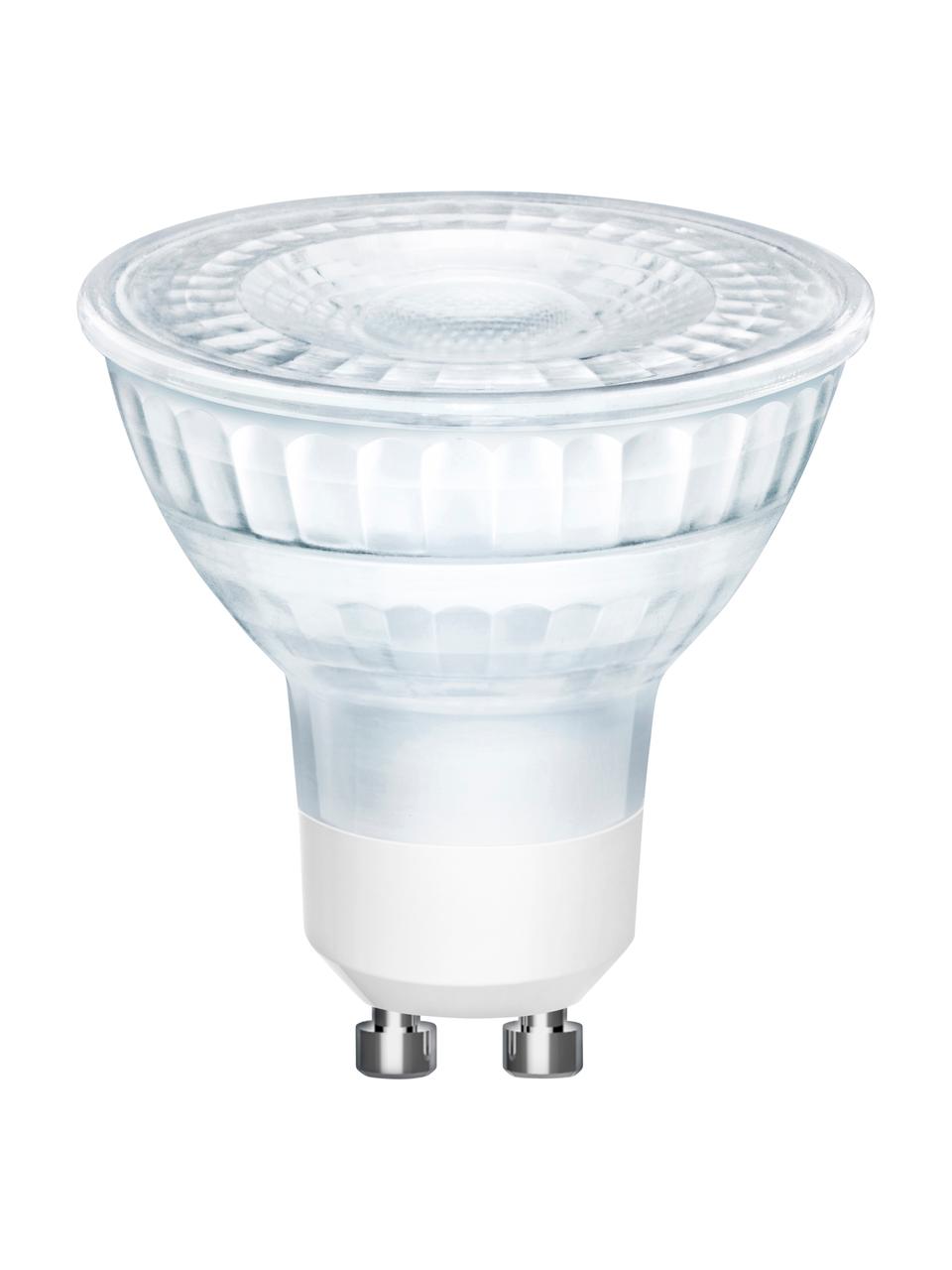 Lampadina GU10, 345lm, dimmerabile, bianco caldo, 3 pz, Lampadina: vetro, Base lampadina: alluminio, Trasparente, Ø 5 x Alt. 6 cm