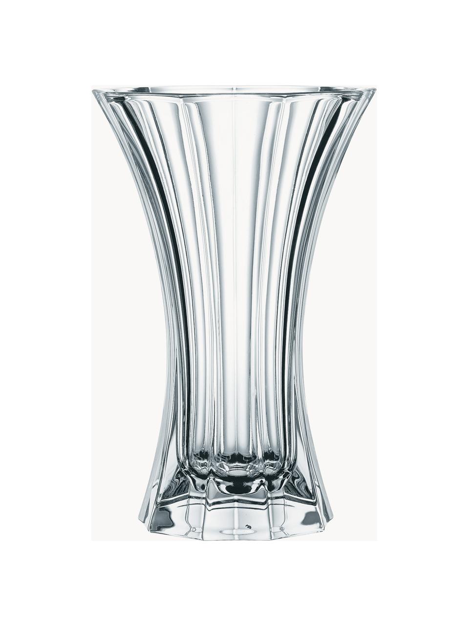 Kristallglas-Vase Saphir, H 27 cm, Kristallglas, Transparent, Ø 18 x H 27 cm