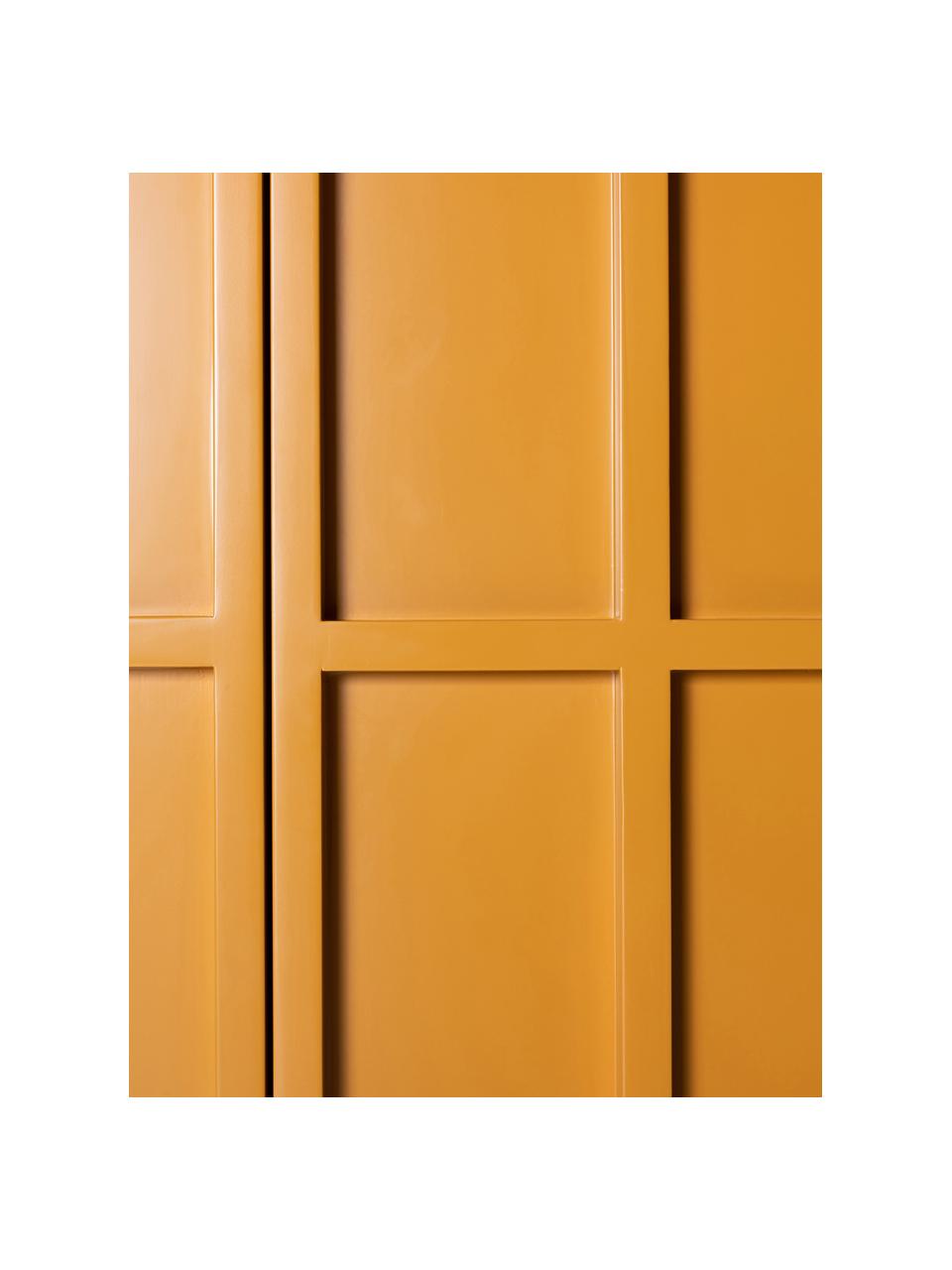 Highboard Kiezel, Frame: MDF, Poten: gecoat metaal, Oranje, B 80 x H 89 cm