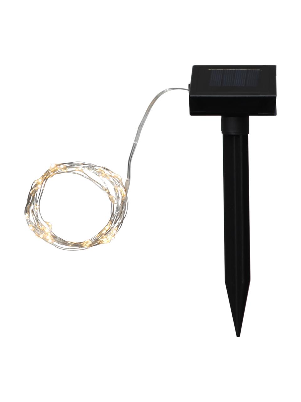 Solarna girlanda świetlna LED Drop, dł. 500 cm i 50 lampionów, Biały, transparentny, D 500 cm