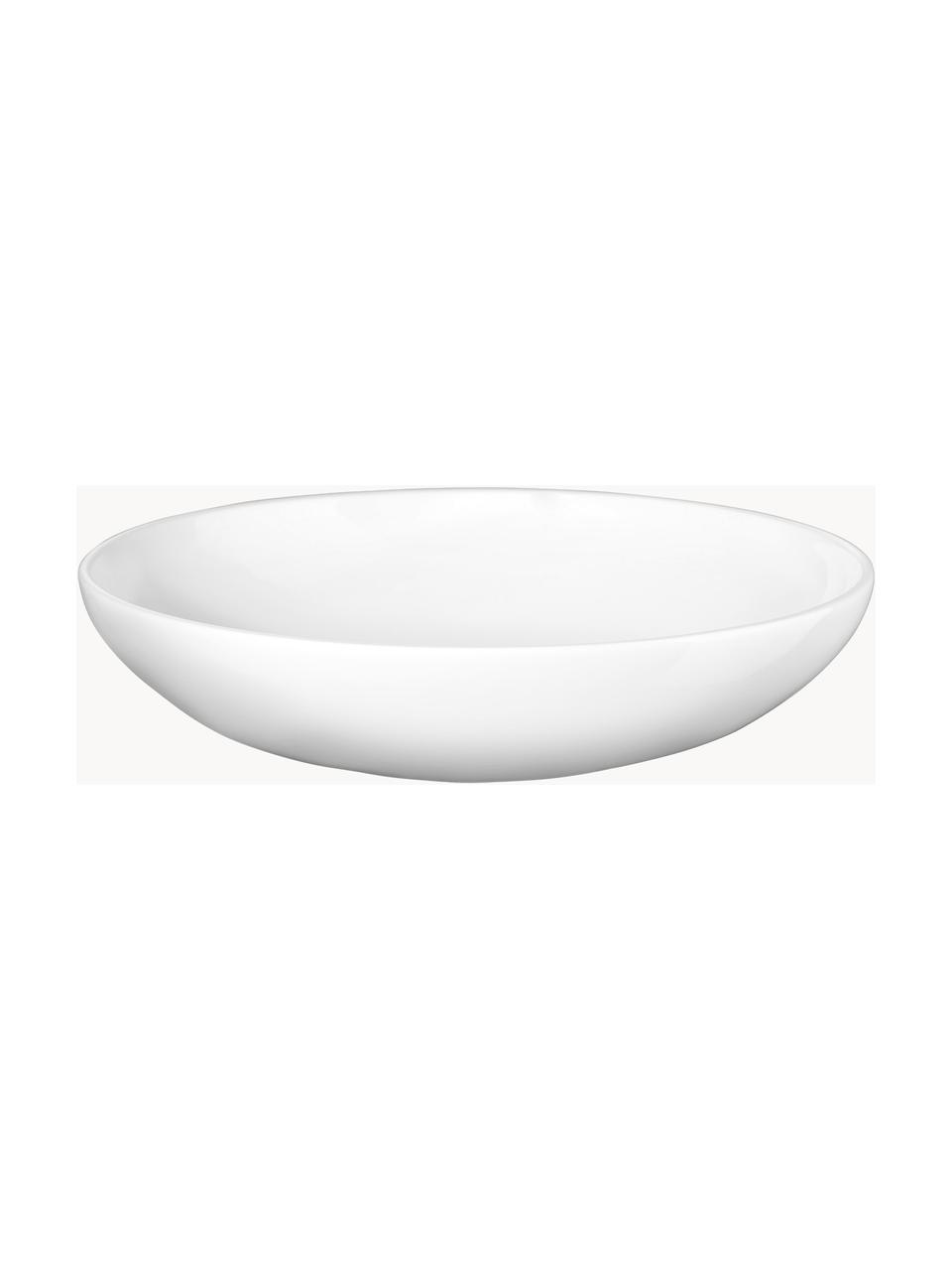 Plato hondo de porcelana Fine Bone China Á Table, 6 uds., Porcelana Fine Bone China (fina de hueso), Blanco brillante, Ø 22 x Al 5 cm