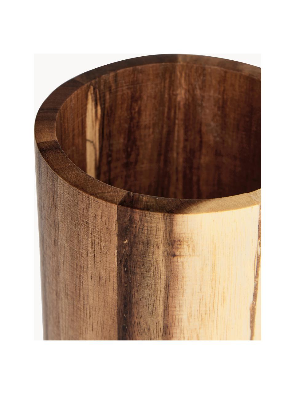 Toiletborstel Wood van acaciahout, Houder: acaciahout, Acaciahout, Ø 10 x H 36 cm