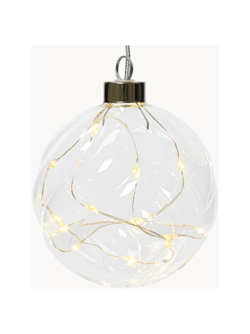 Vánoční LED ozdoba Cristal, Sklo, Transparentní, Ø 20 cm