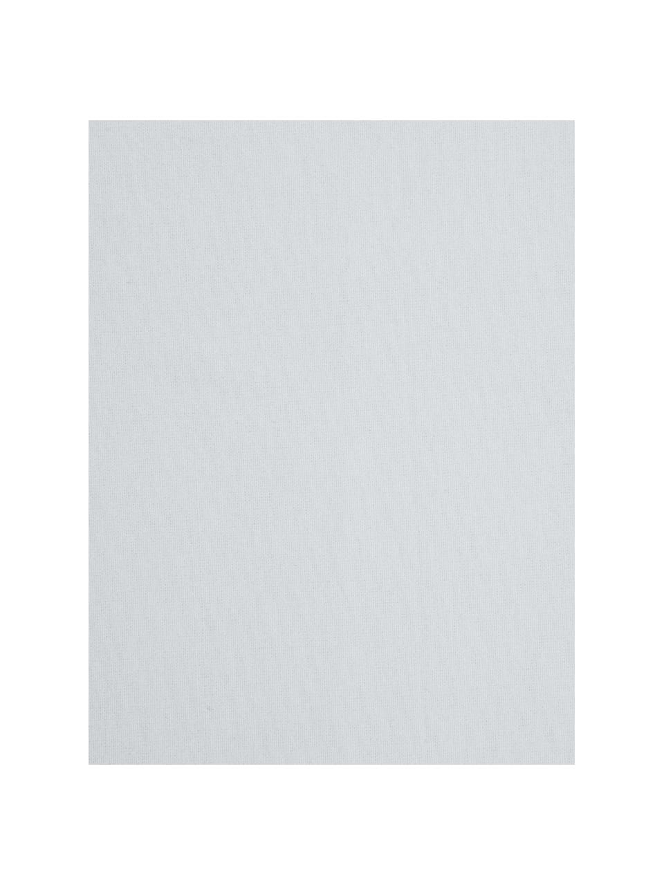 Drap-housse en flanelle gris clair Biba, Gris clair, larg. 180 x long. 200 cm