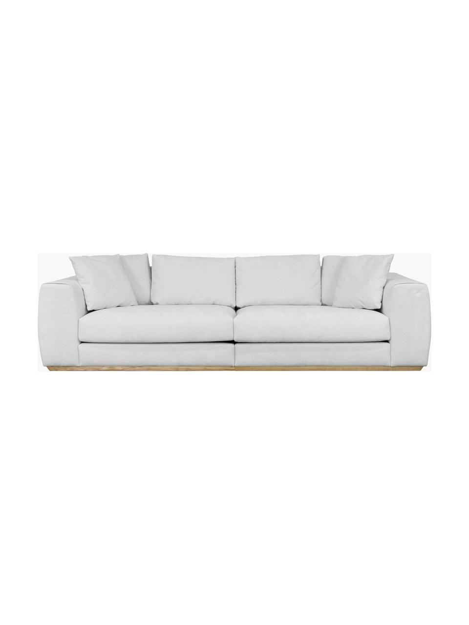 Sofa Vienna (4-osobowa), Tapicerka: 100% poliester Dzięki tka, Szara tkanina, S 284 x G 102 cm