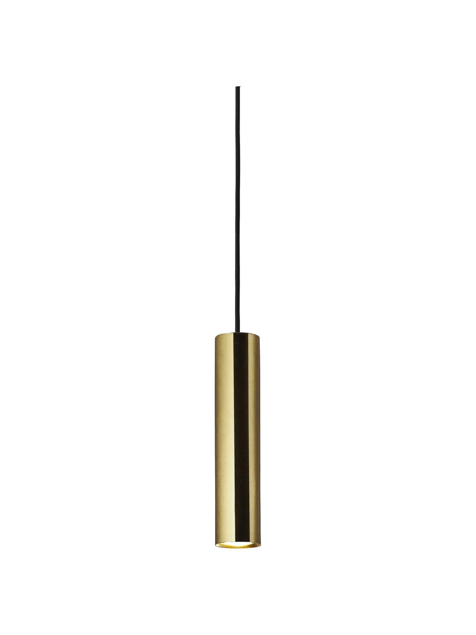 Lámpara de techo pequeña Paris, Pantalla: acero recubierto, Anclaje: acero recubierto, Cable: plástico, Dorado, Ø 6 x Al 28 cm