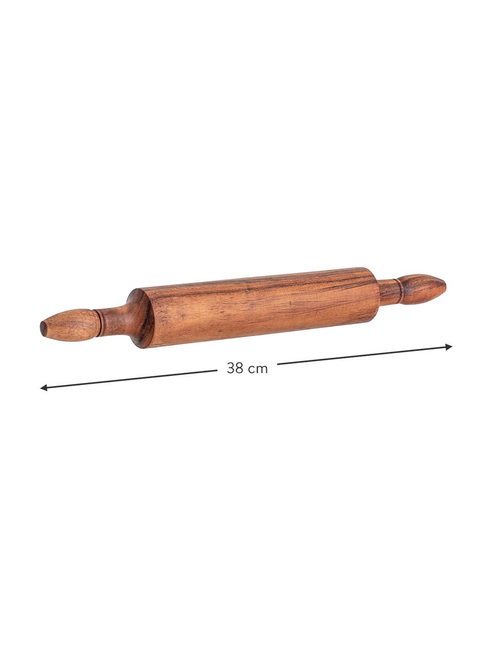 Mattarello in legno di acacia Alcott, Legno di acacia, Marrone, Lung. 38 cm