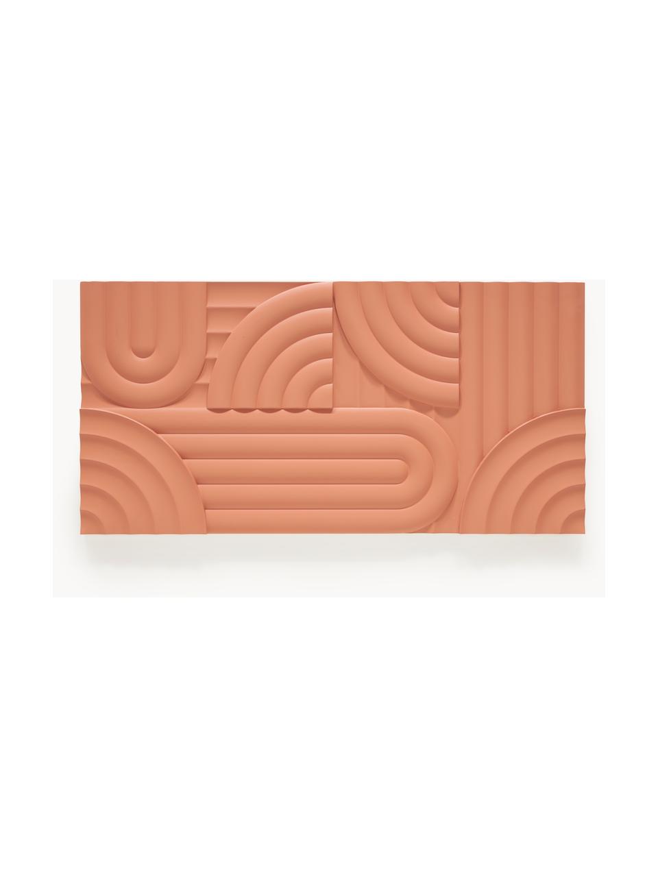 Decorazione da parete Massimo, Pannello di fibra a media densità (MDF), Terracotta, Larg. 120 x Alt. 60 cm