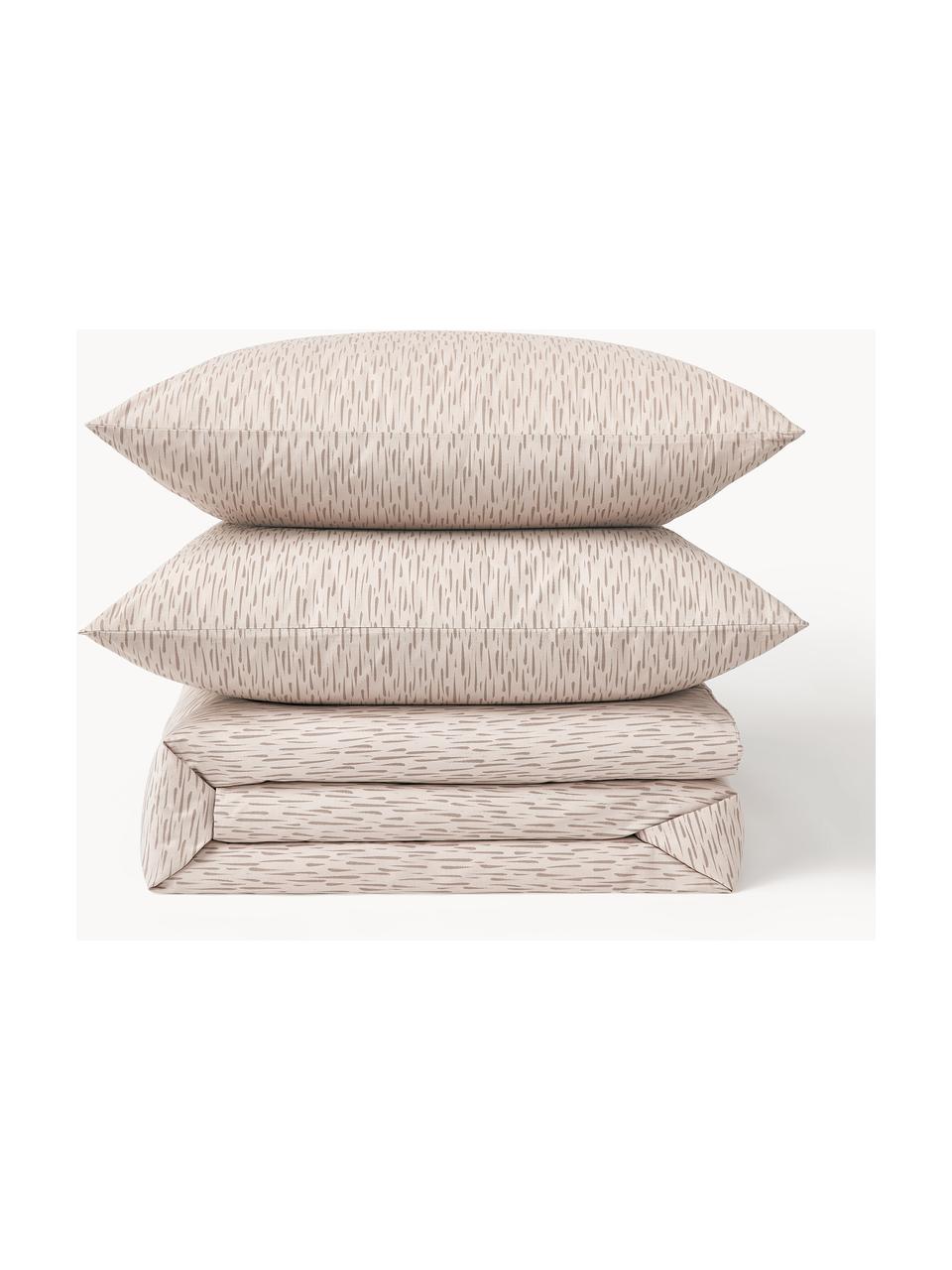 Gemusterter Bettdeckenbezug Vilho aus Baumwolle, Webart: Renforcé Fadendichte 144 , Beige, B 200 x L 200 cm