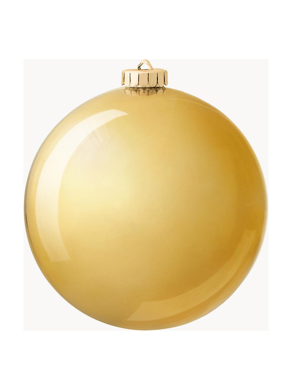 Boule de Noël incassable Stix, Plastique, Doré, Ø 20 cm