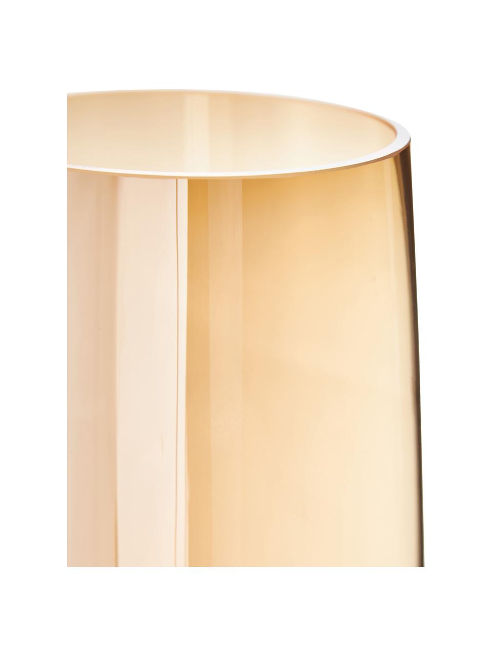 Veľká ručne fúkaná sklenená váza Myla, Sklo, Odtiene jantárovej, Ø 18 x V 40 cm