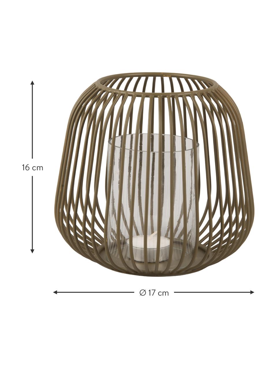 Lanterna Illuminate, Khaki, Ø 17 x Alt. 16 cm