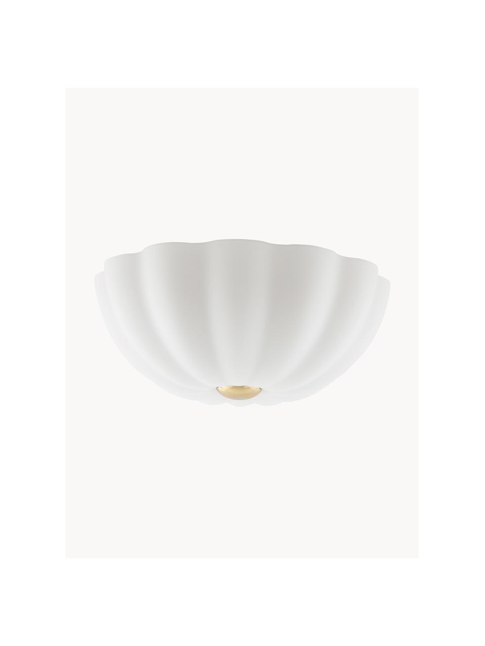 Lampa sufitowa z funkcją przyciemniania Flower, Złamana biel, Ø 40 x 22 cm