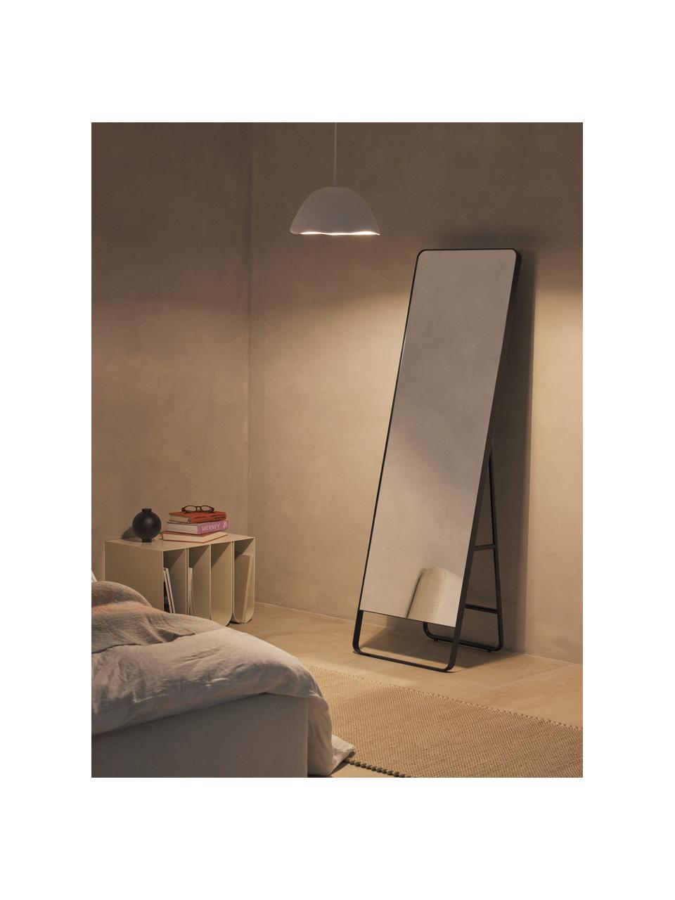 Miroir d'angle sur pied Kilian, Noir, larg. 48 x haut. 160 cm