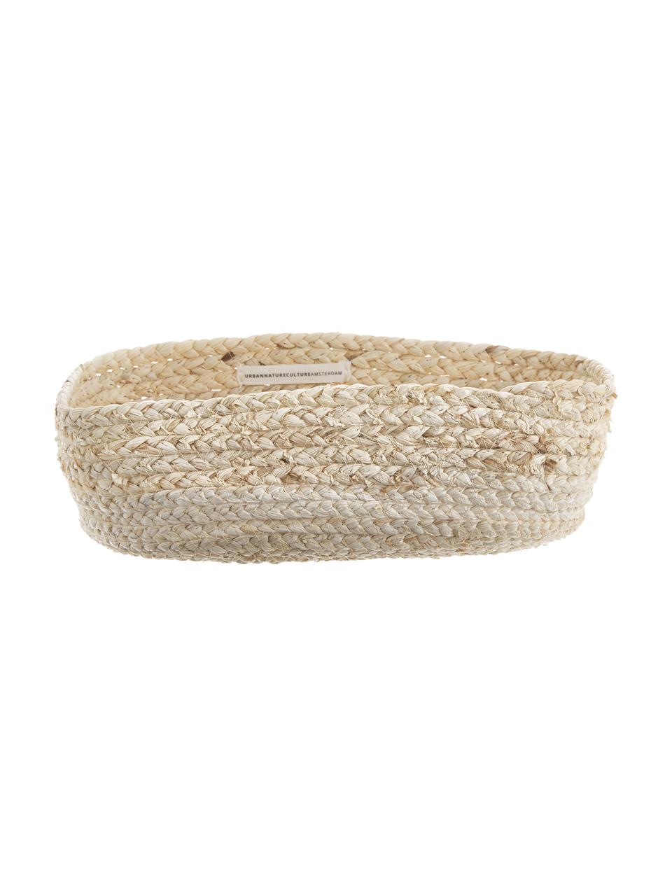 Set cestini per pane fatti a mano in foglie di mais Corinna, Foglie di mais intrecciate, Beige chiaro, Set in varie misure