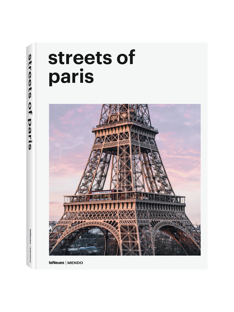 Geïllustreerd boek Streets Of Paris, Papier, hardcover, Multicolour, 22 x 29 cm