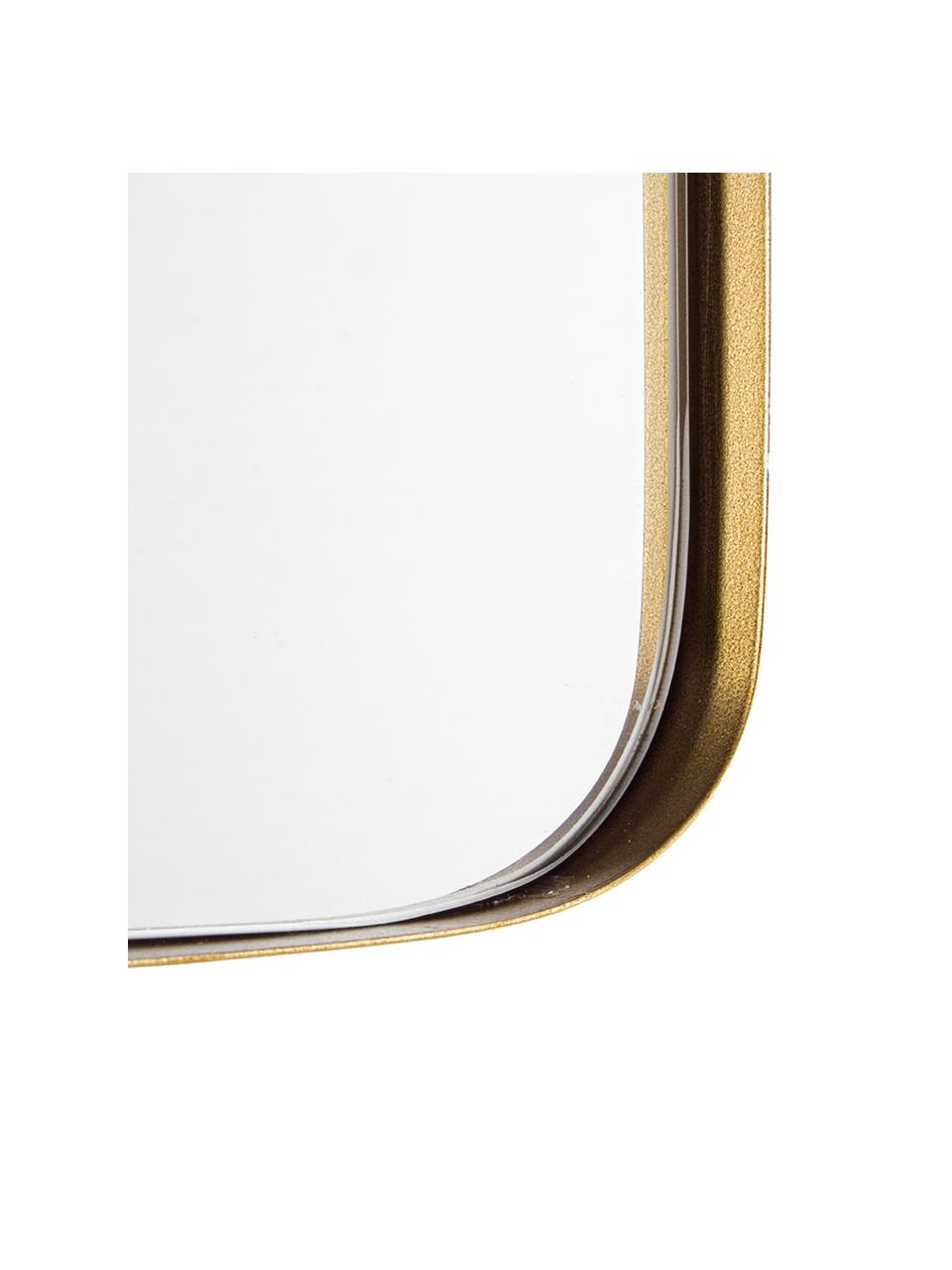 Espejo de pared de metal Adhira, Espejo: cristal, Latón, An 60 x Al 60 cm
