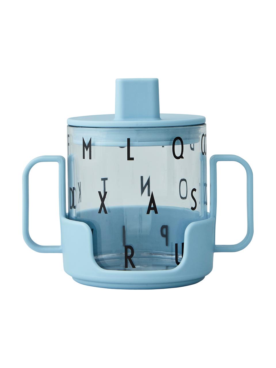 Kinderbecher Grow With Your Cup mit Halterung, Tritan, BPA-frei, Blau, Ø 7 x H 8 cm