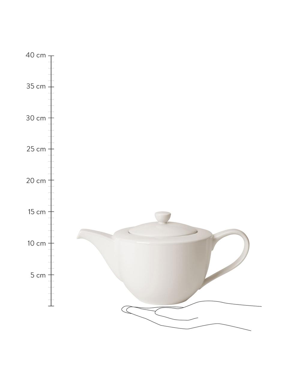 Teekanne For Me aus Porzellan, 1.3 L, Porzellan, Weiß, 1.3 L