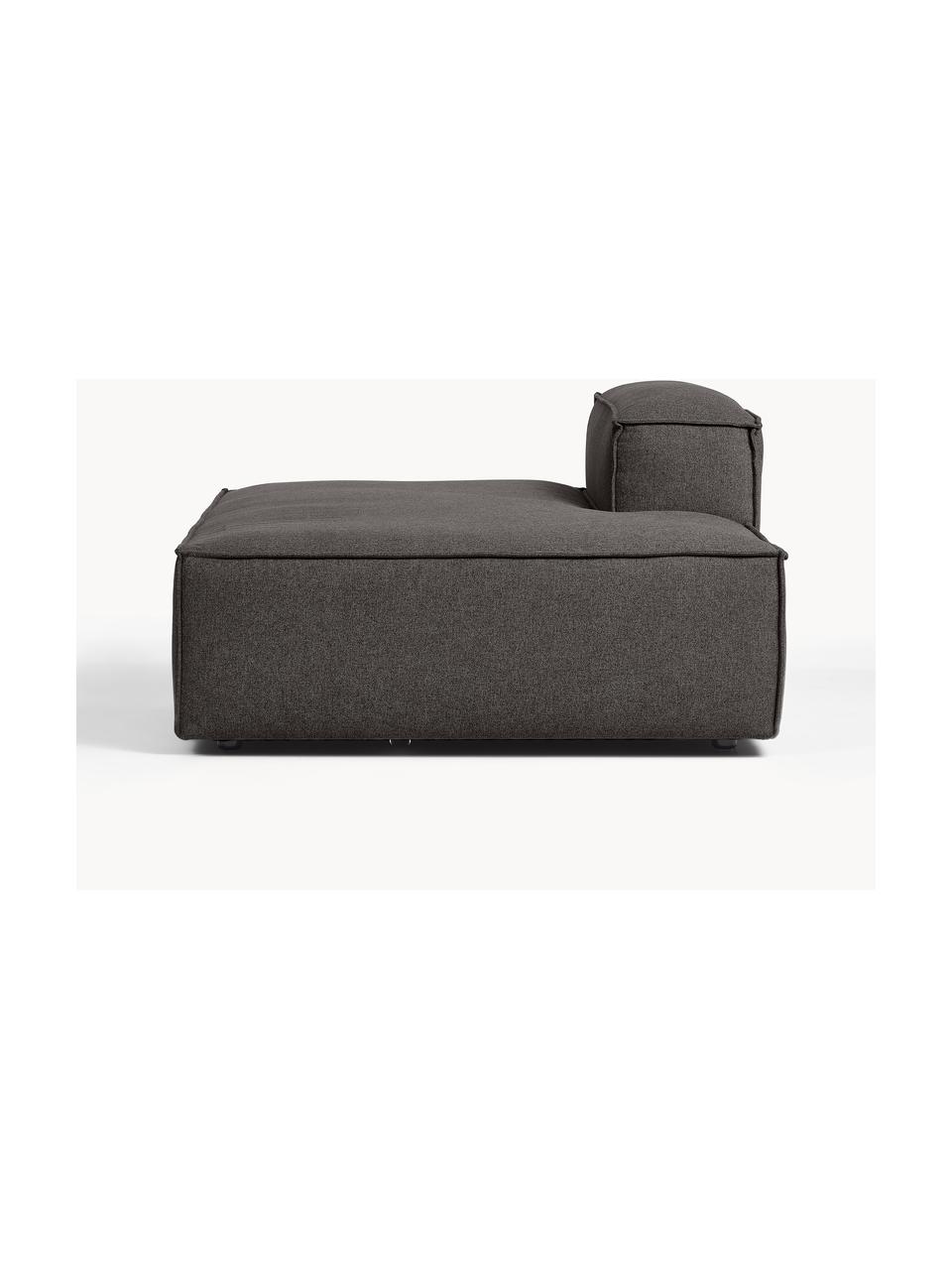 Chaise longue module Lennon, Bekleding: 100% polyester De slijtva, Frame: massief grenenhout, multi, Poten: kunststof Dit product is , Geweven stof antraciet, B 150 x D 123 cm, rugleuning links