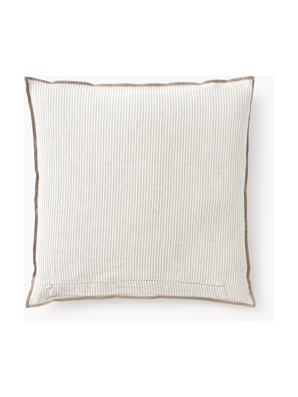 Housse de coussin 50x50 en lin Blaine, 98 % lin, 2 % polyamide

Le lin est naturellement doté d'un toucher plutôt rugueux et d'un aspect froissé. Sa robustesse le rend résistant à l'abrasion et à l'usure

Le matériau est certifié STANDARD 100 OEKO-TEX®, 6457CIT, CITEVE, Tons beiges, larg. 50 x long. 50 cm