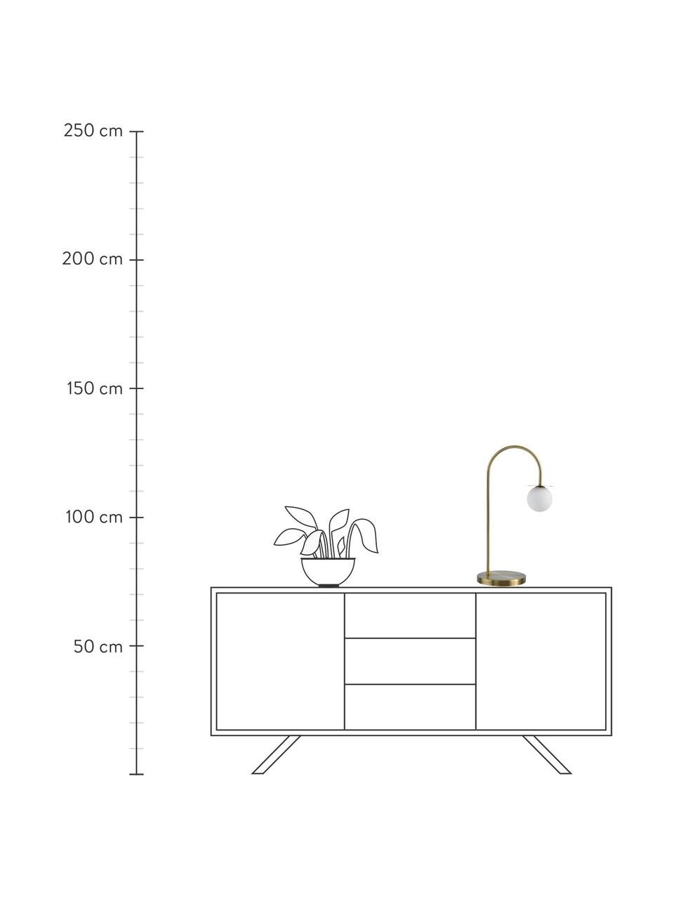 Stolní lampa Milo, Zlatá, Š 20 cm, V 55 cm