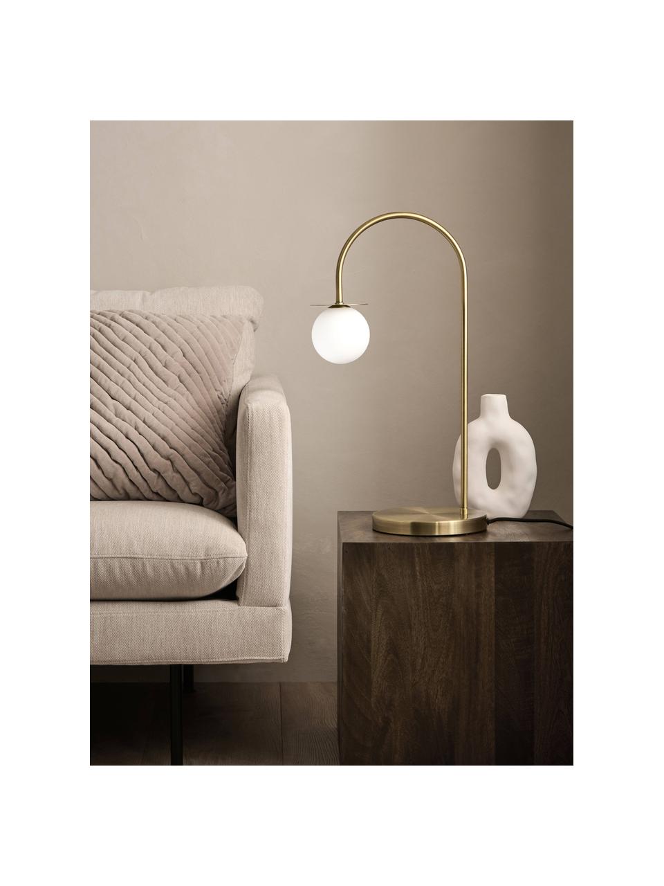 Stolní lampa Milo, Zlatá, Š 20 cm, V 55 cm